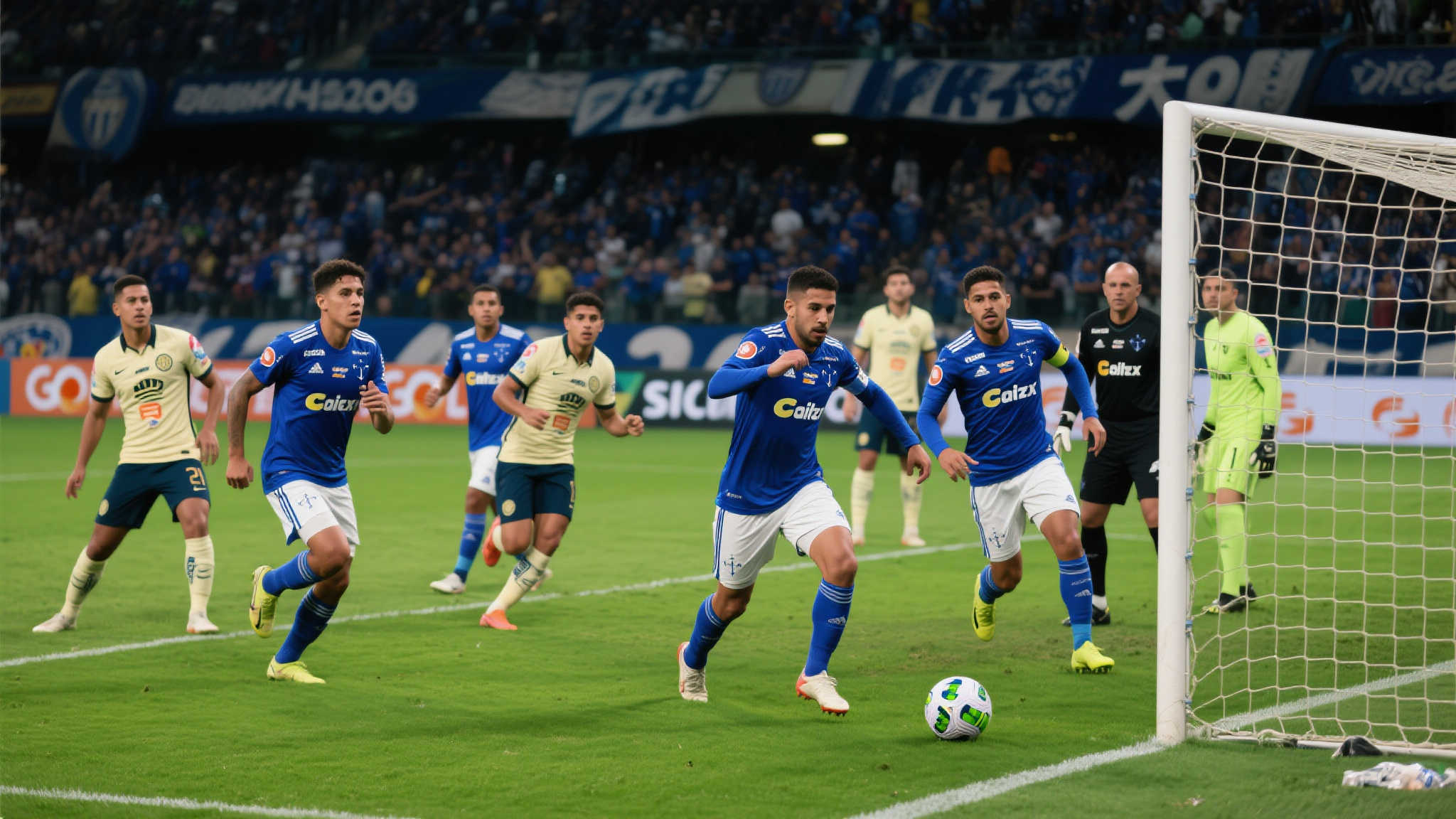 从比赛的开始到结束，蓝十字始终展现出高效流畅的进攻